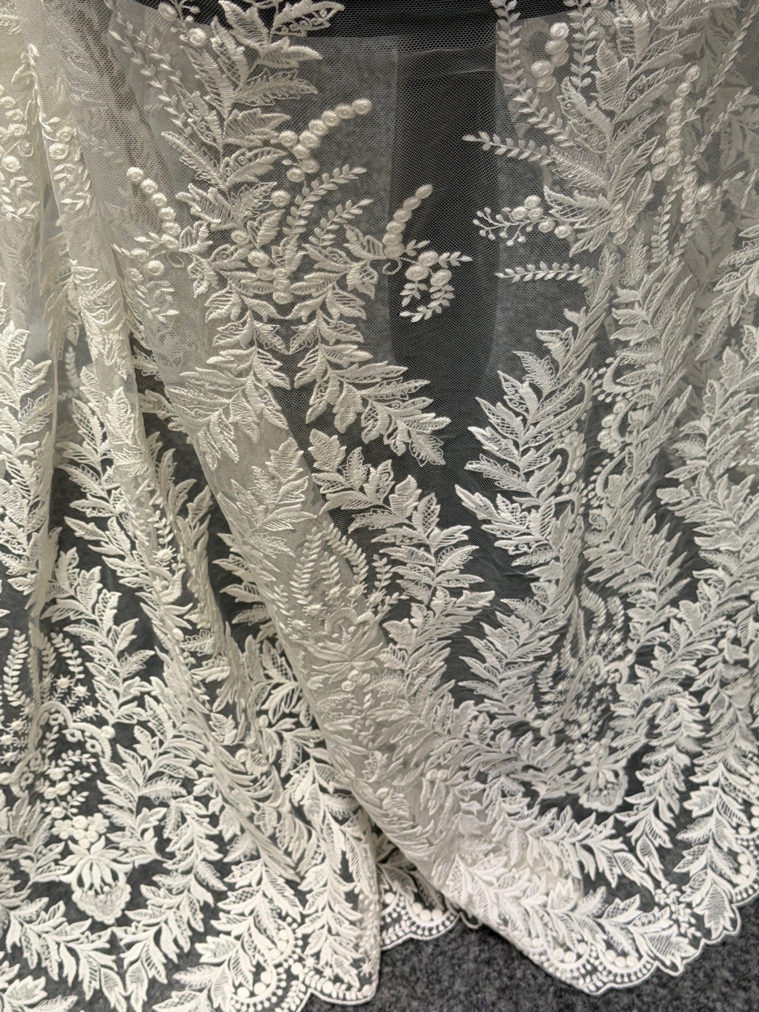 Ivory Embroidery Lace - EB5043