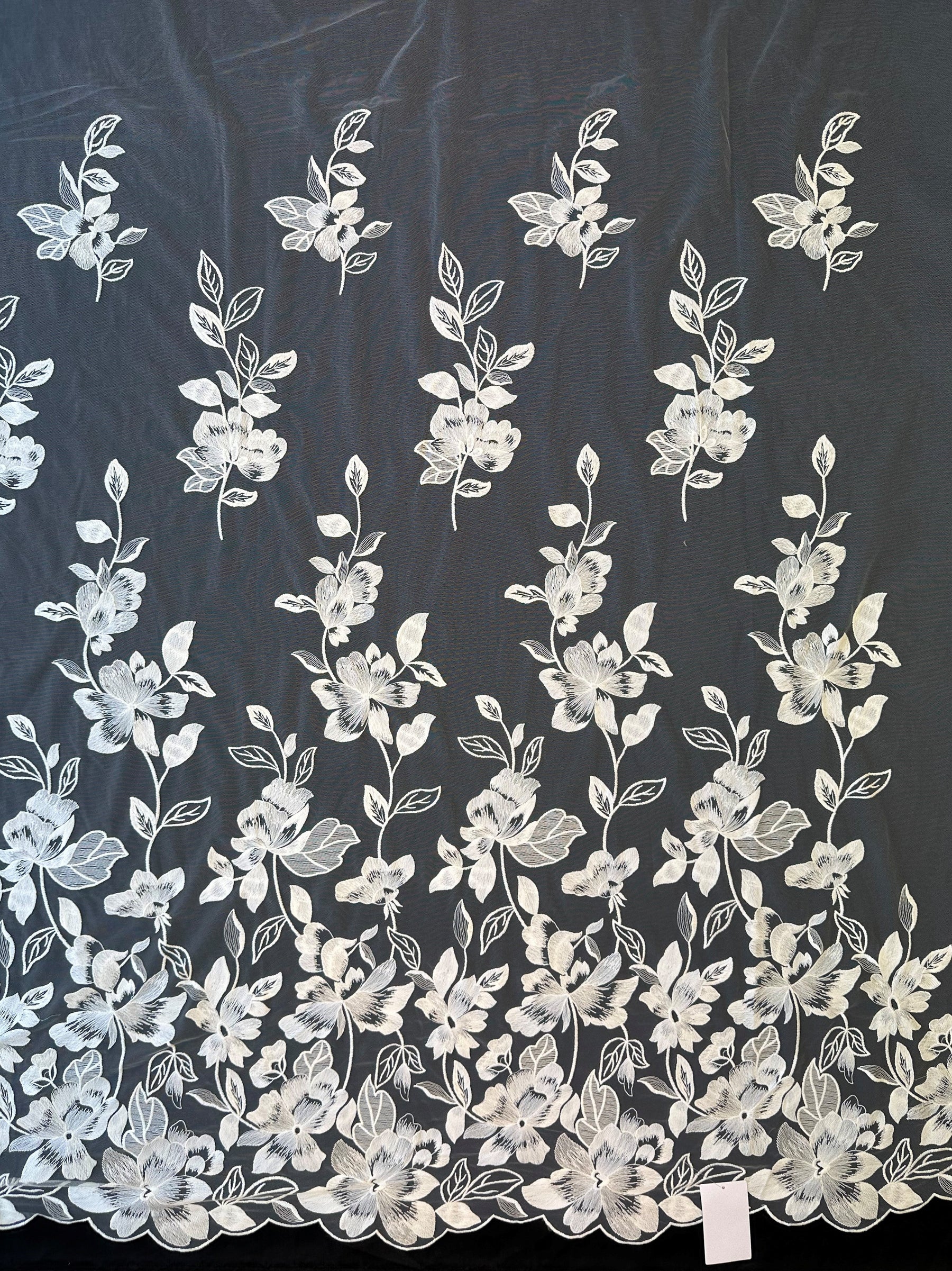 Ivory Embroidered Lace - EB5049