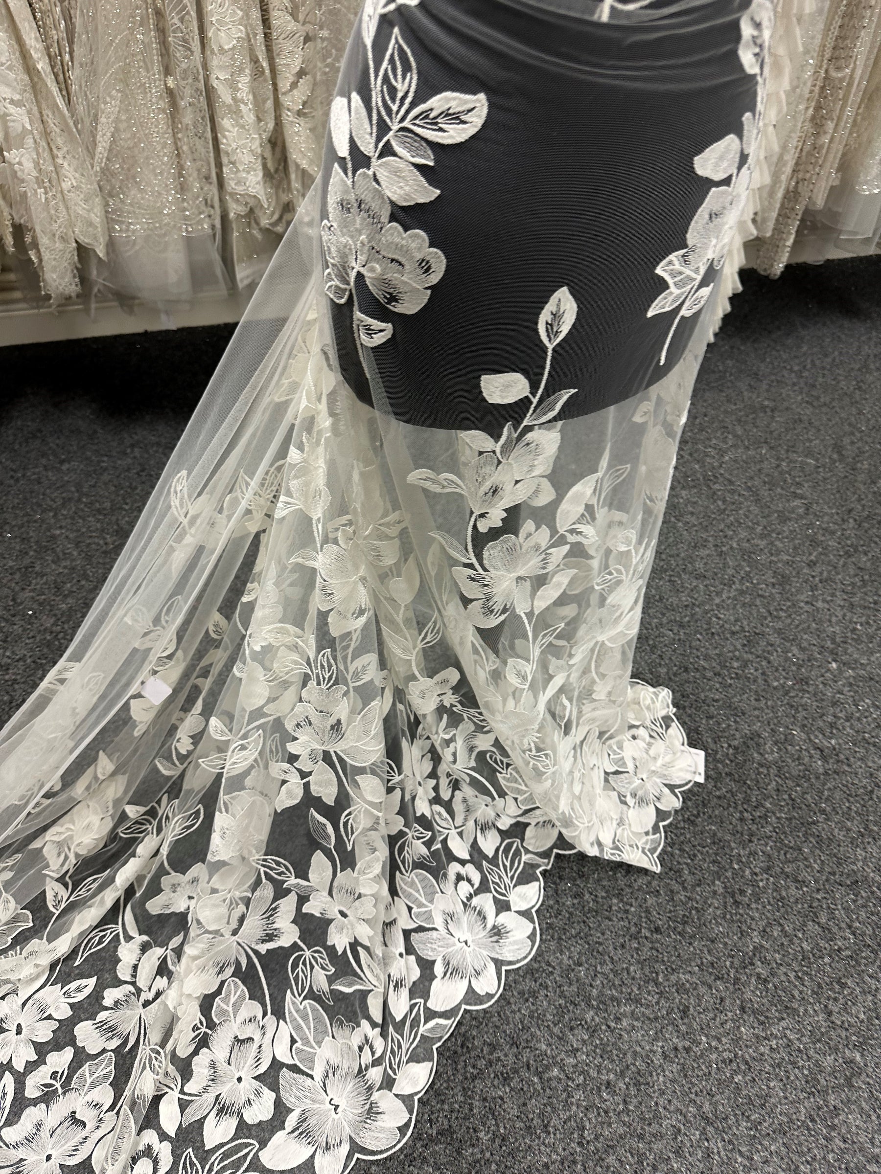 Ivory Embroidered Lace - EB5049