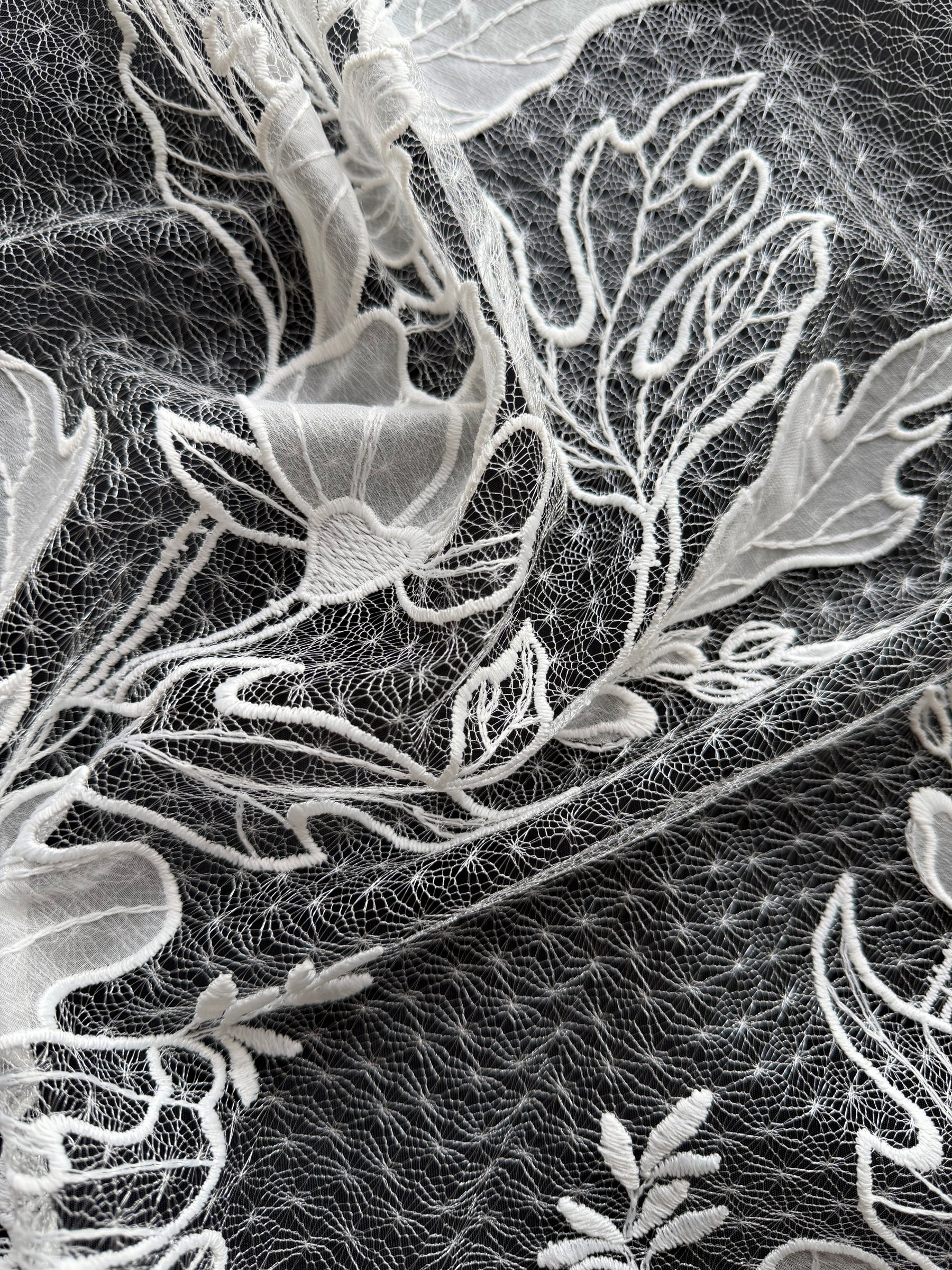 Ivory Embroidery Lace - EB5058