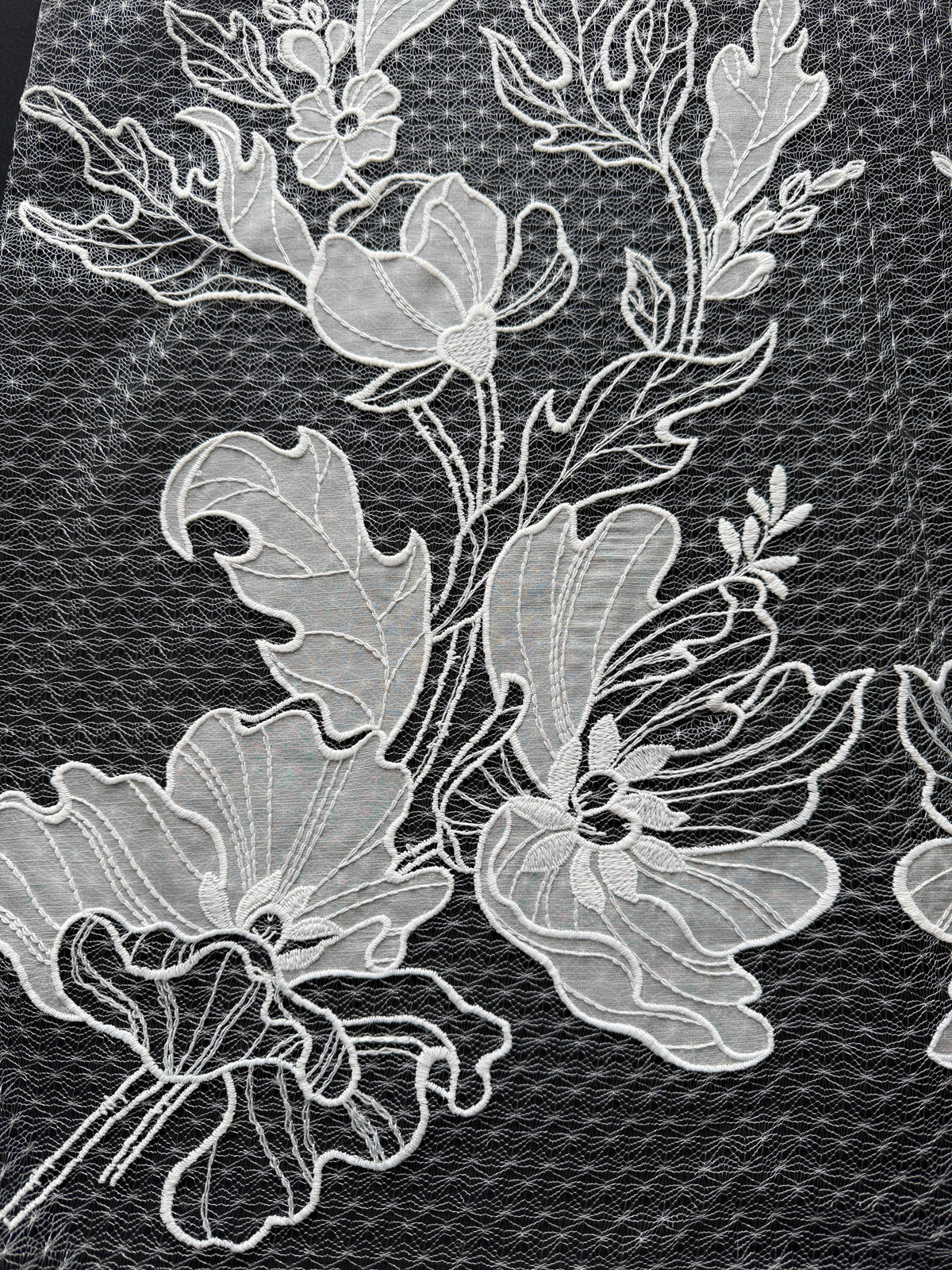 Ivory Embroidery Lace - EB5058