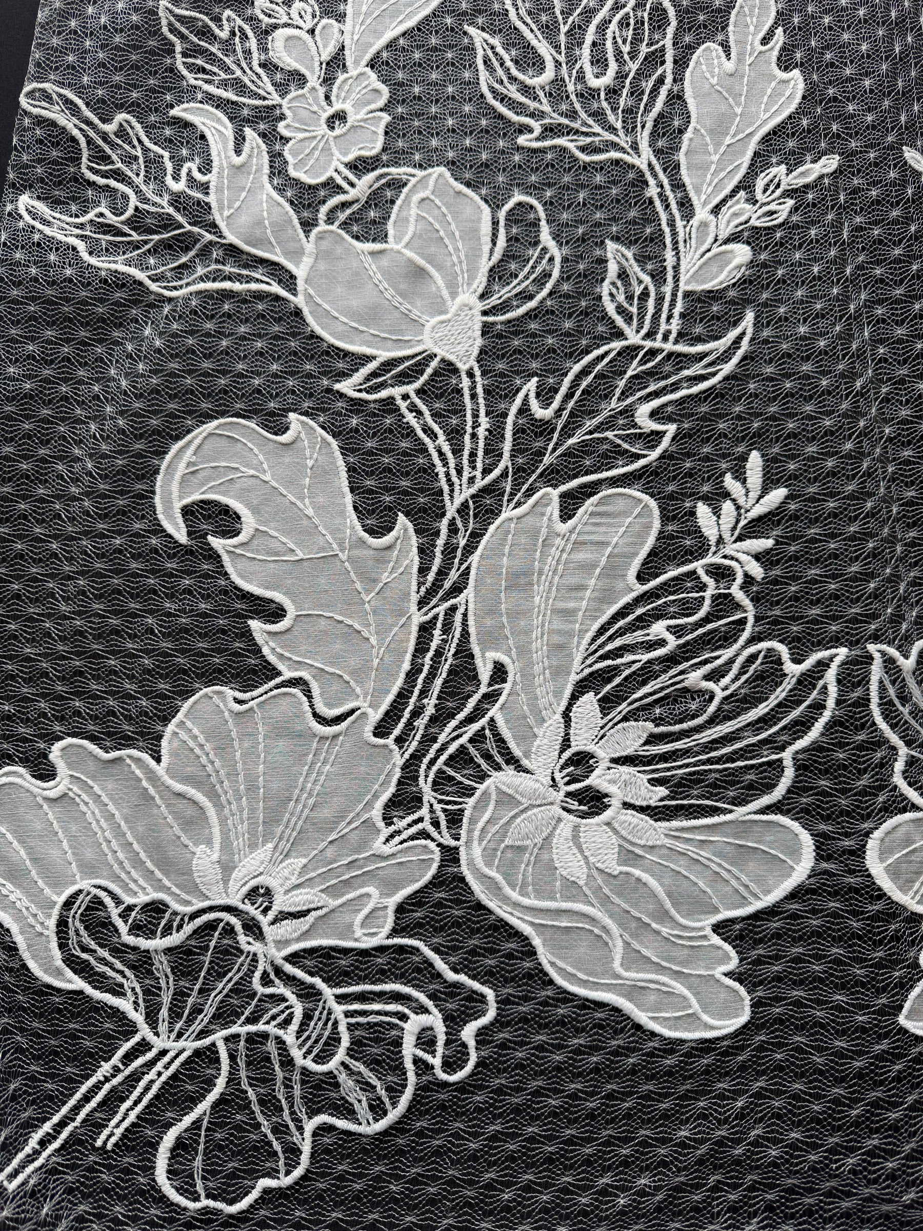 Ivory Embroidery Lace - EB5058
