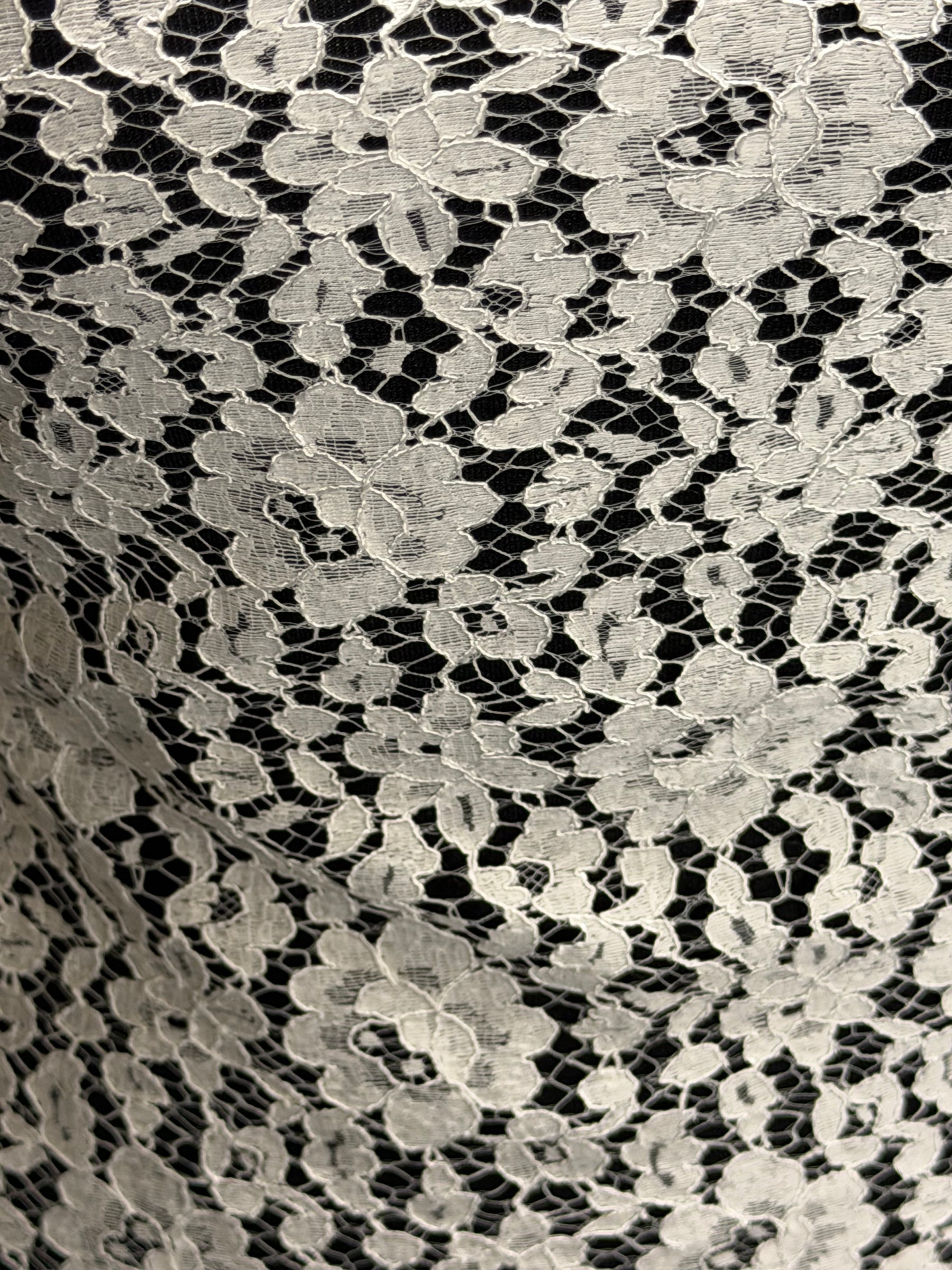 Ivory Corded Chantilly Lace - Norben