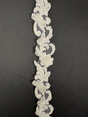 Ivory Beaded Lace Trim - EH2004