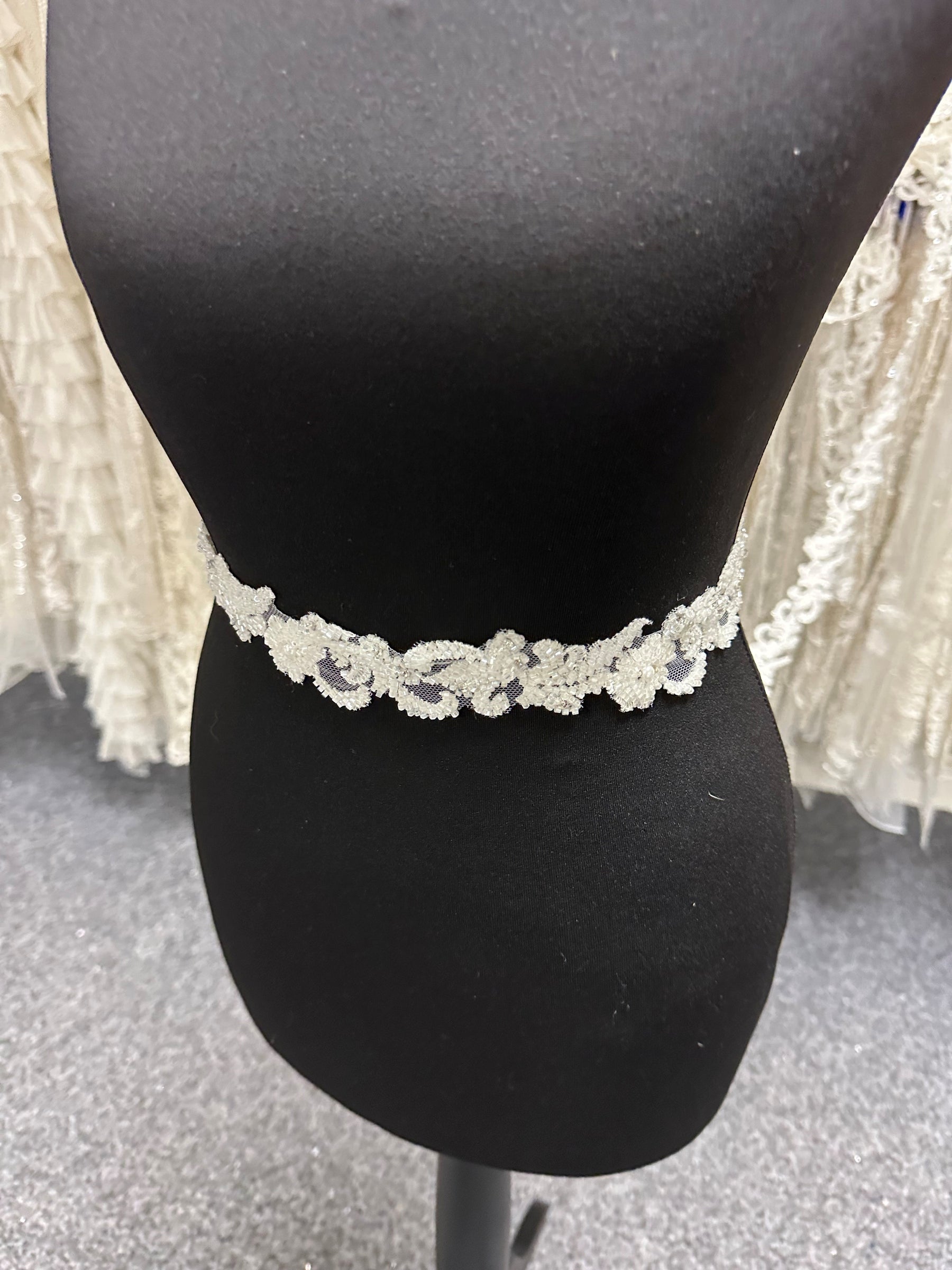 Ivory Beaded Lace Trim - EH2004