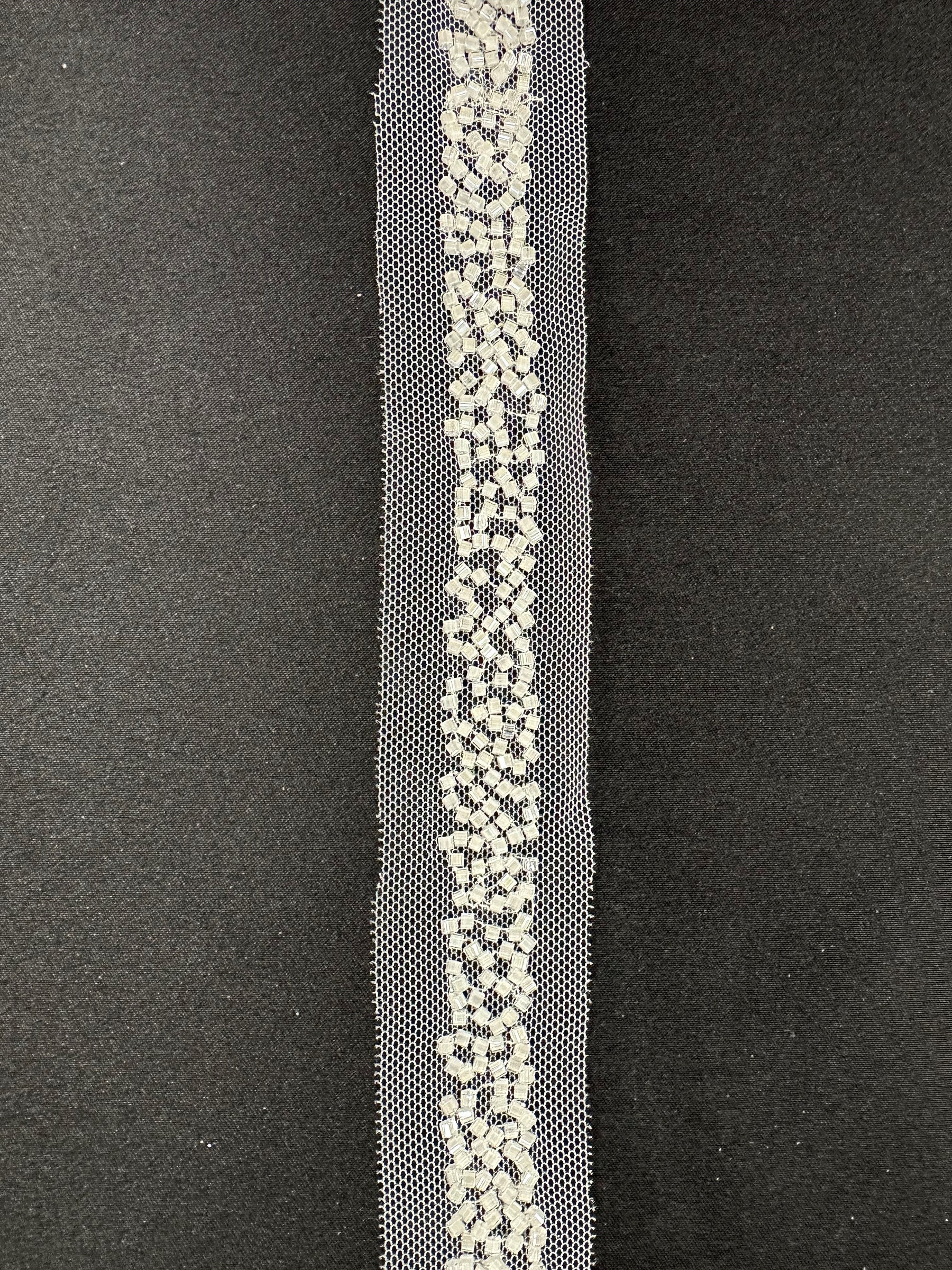 Ivory Beaded Dress Trim - EH2003