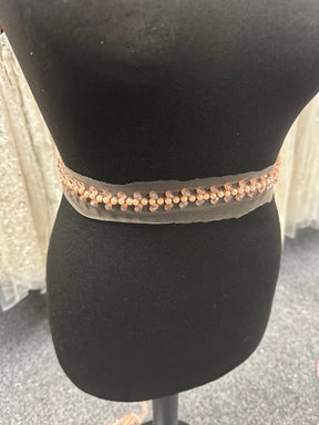 Rose Gold Crystal Trim - EH2023