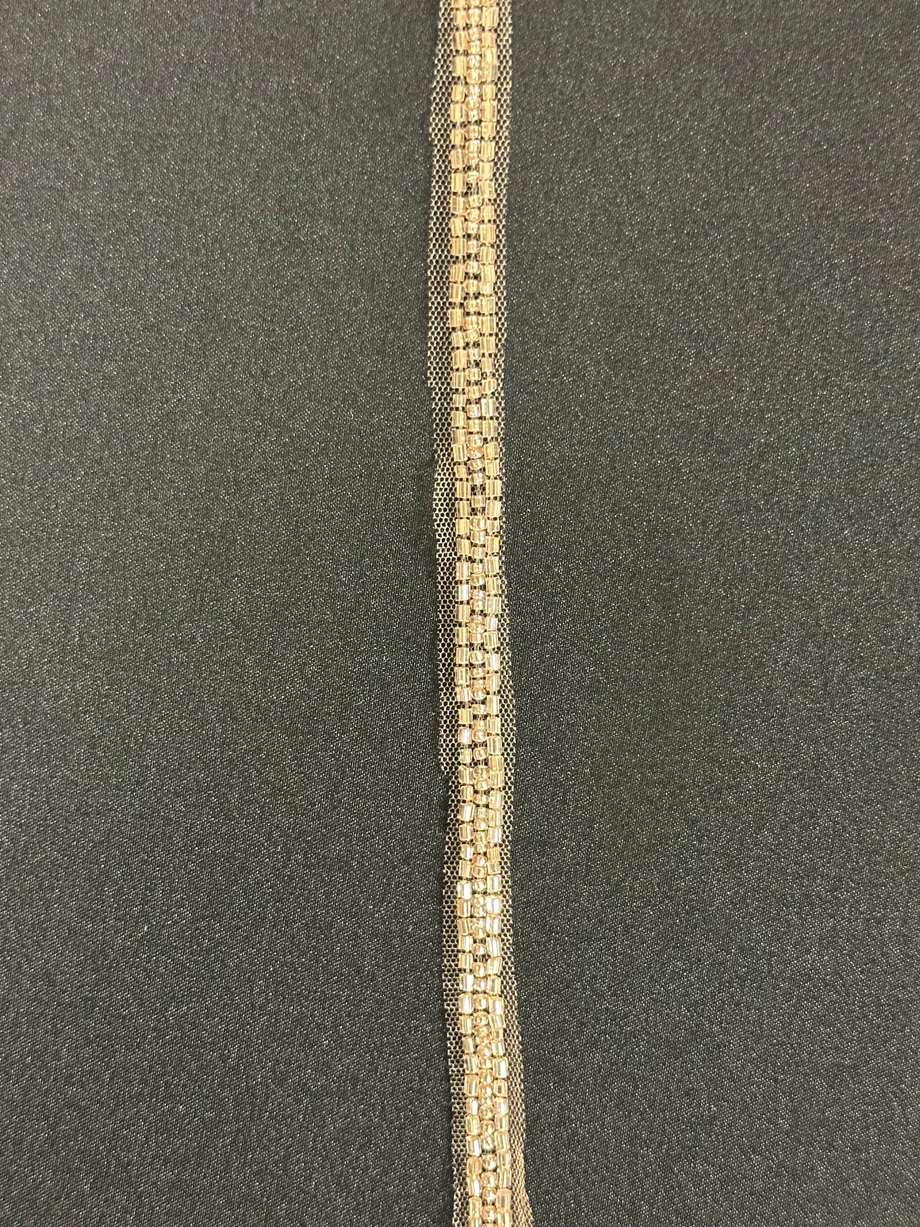 Rose Gold Beaded Trim - EH2025