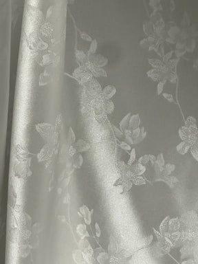 Ivory Silk Jacquard - Oakland