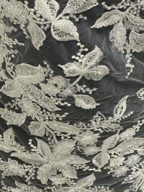 Ivory Beaded Lace - EB1101