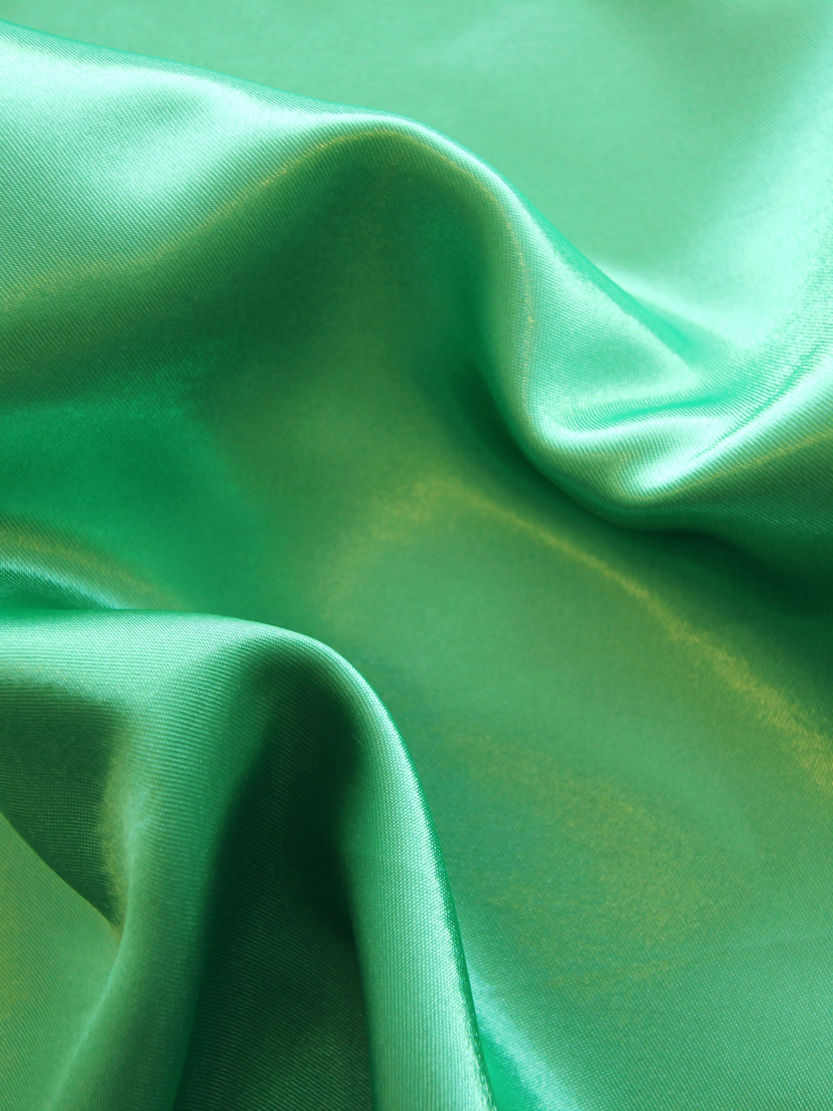 Emerald Polyester Satin - Ascot