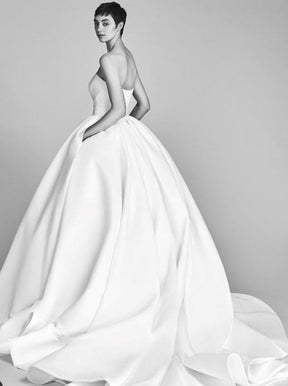 Ivory Silk Satin - Eminence