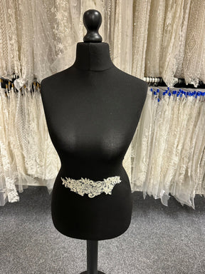 Champagne Corded Lace Applique - Engagement