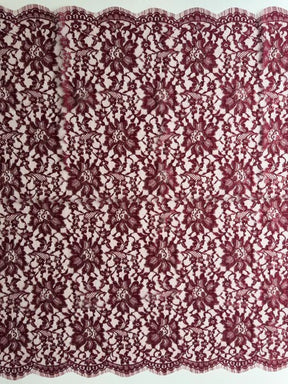 Red Metallic Chantilly Lace - P184