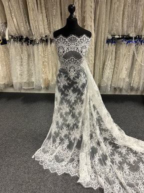 Ivory Corded Floral Lace – Faraday
