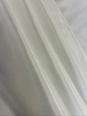 Deluxe Ivory Polyester Satin Fabric - Finesse