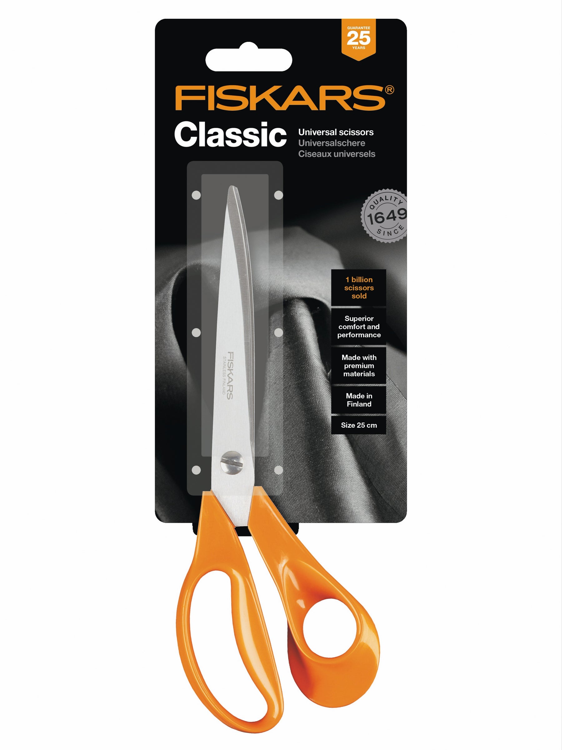 25cm Fiskars Dressmaking Scissors - S3