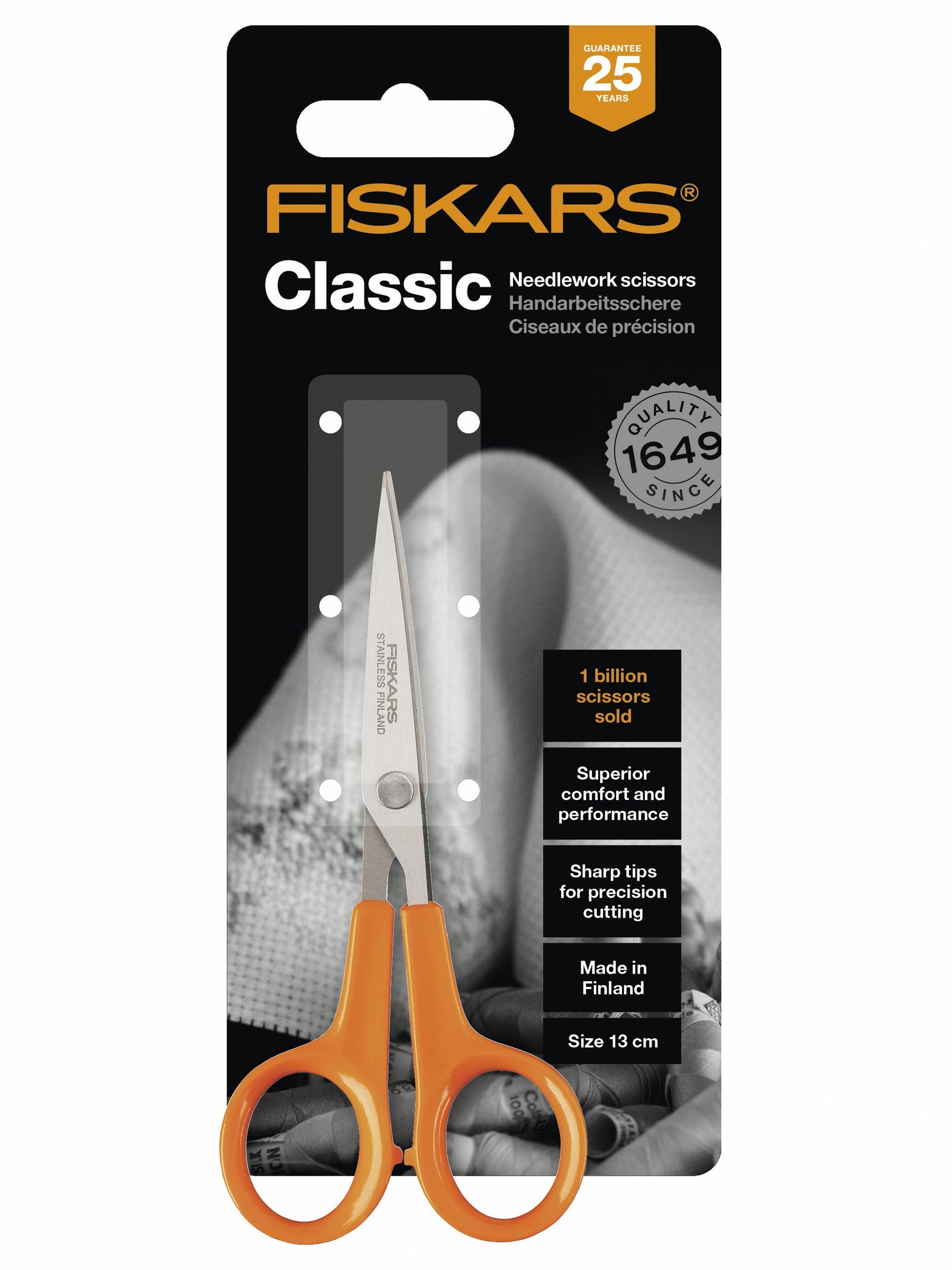 13cm Fiskars Needlework Scissors - S4