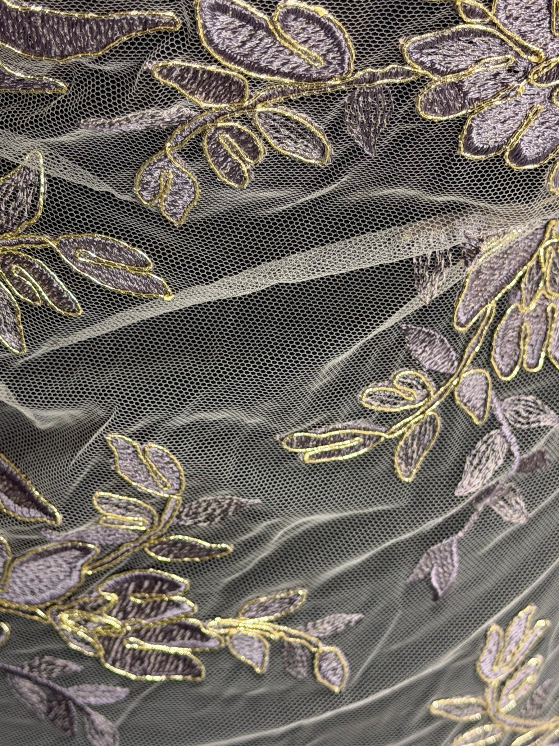 Lavender Lace with Gold Cording - Kylar