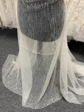 Ivory Sequin Lace - EB3016