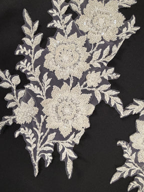 Ivory Beaded Lace Appliques - Wylie