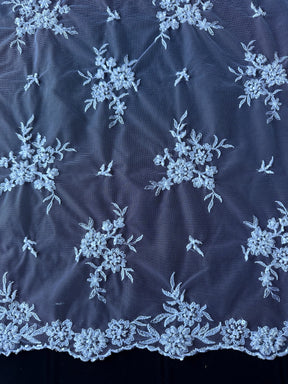 White Beaded Lace - Ream