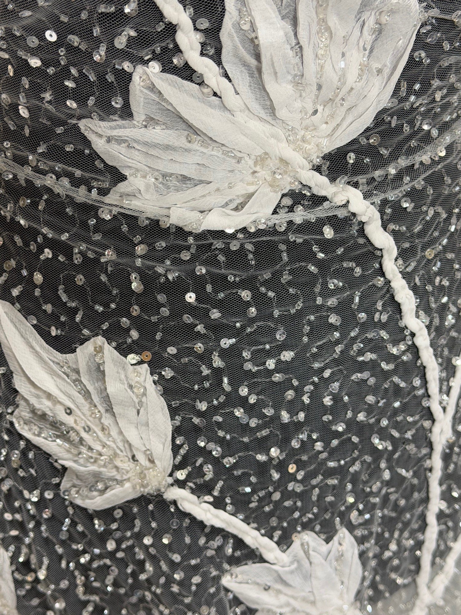 Ivory 3D Flower Lace - Faberge