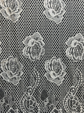 Ivory Raschel Lace - Ffion
