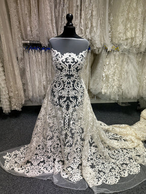 Ivory Embroidered Lace - Forno