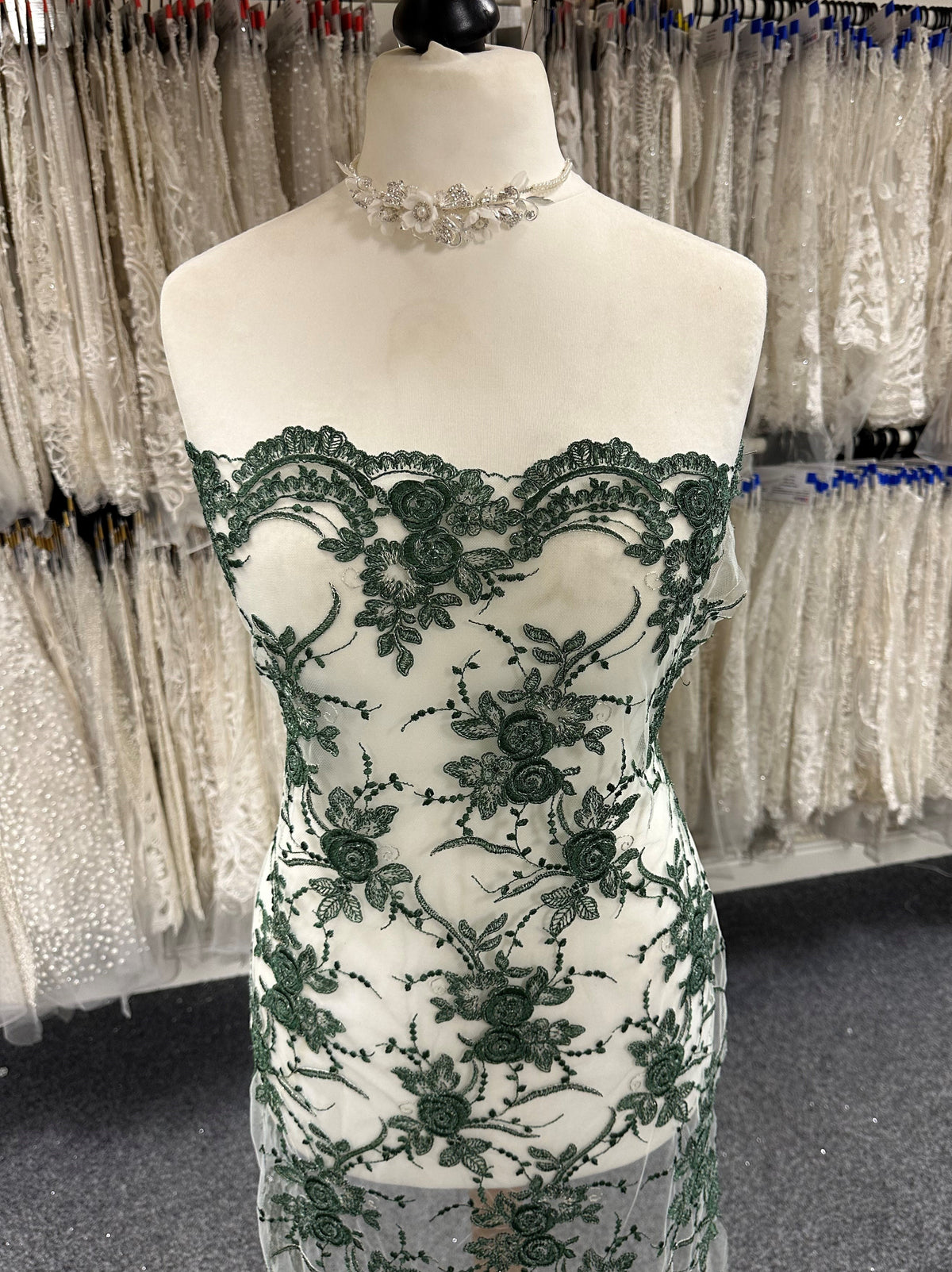 Forest Green Lace - Maria