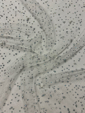 Ivory Pearl Embellished Tulle - Fragility