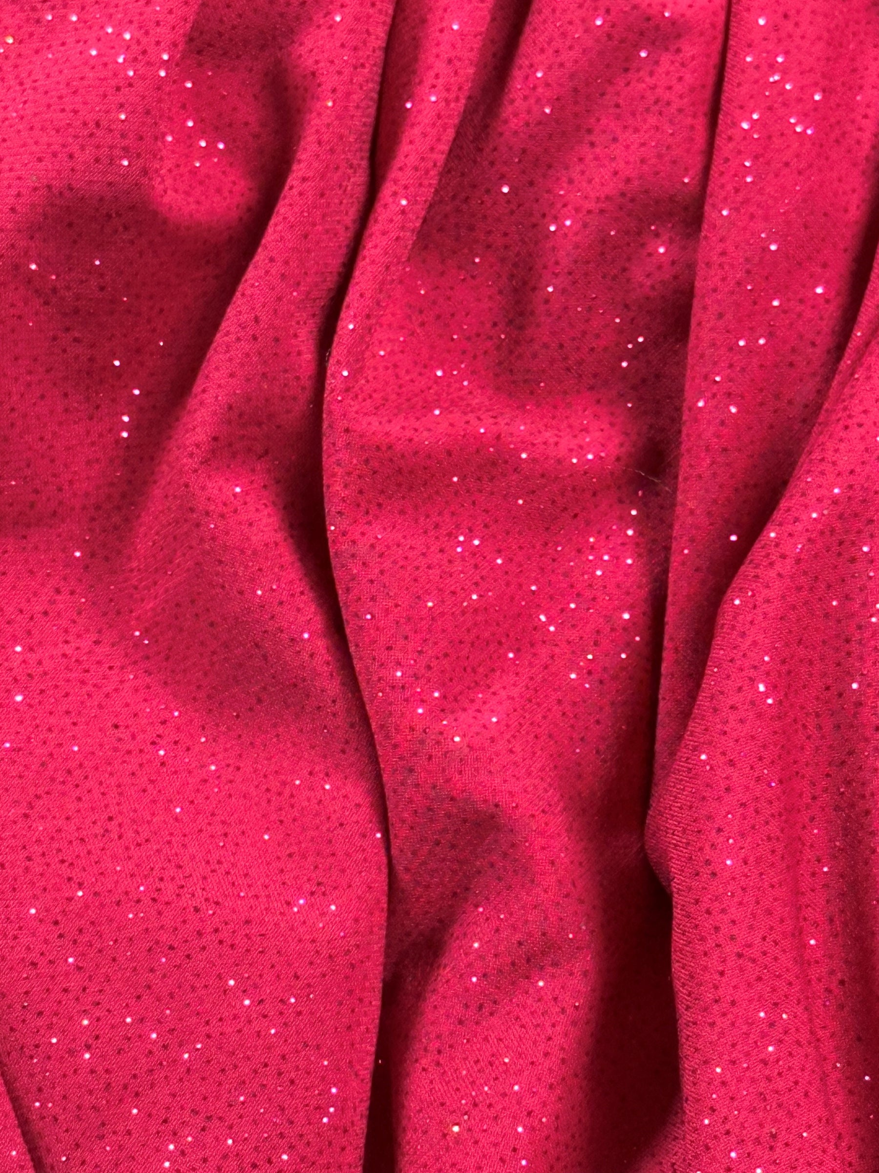 Fuchsia Glitter Jersey Fabric - Daredevil