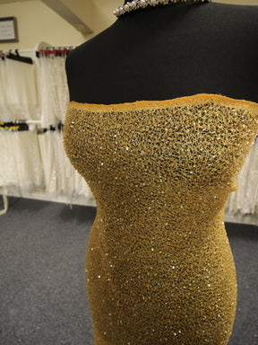Gold Beaded Lace - Britte