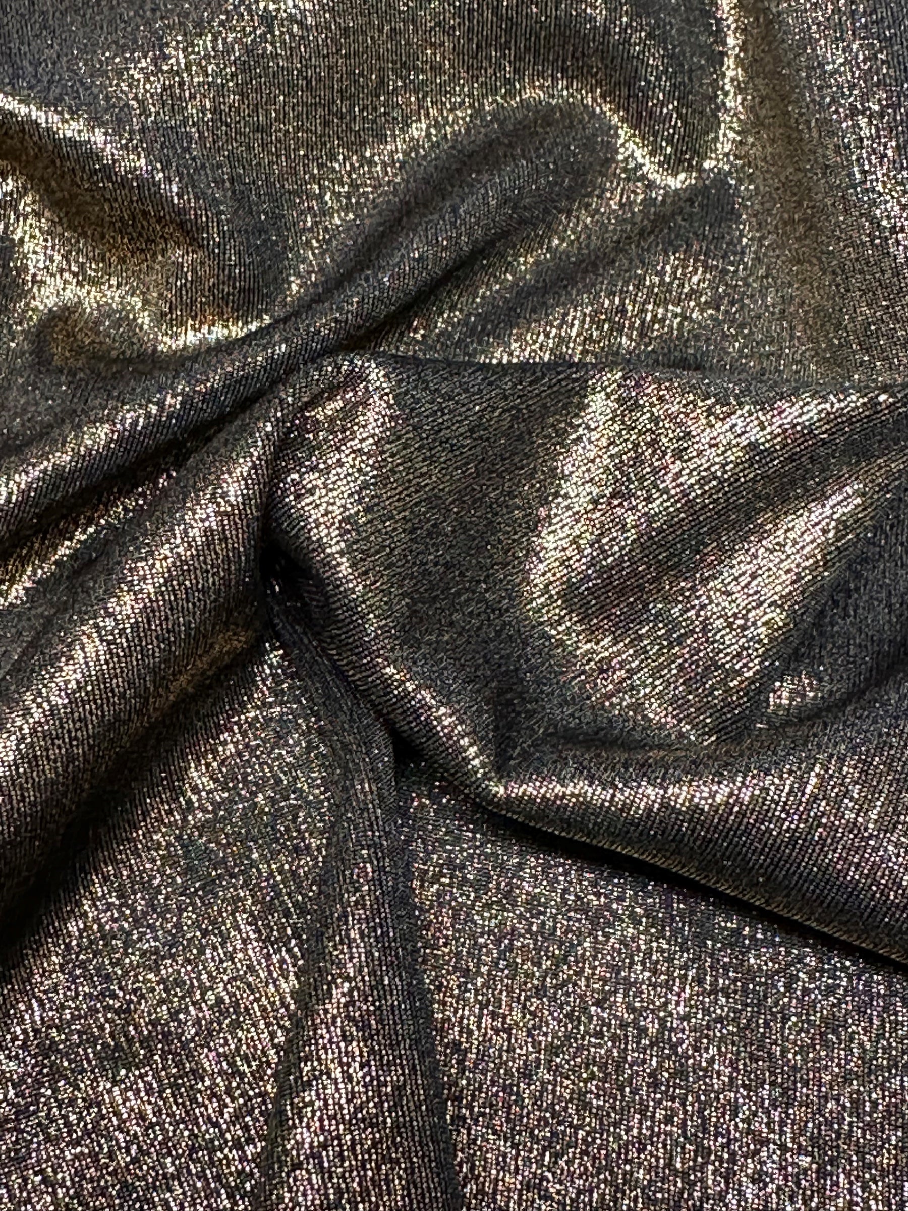 Gold Wet Look Knit - Vista