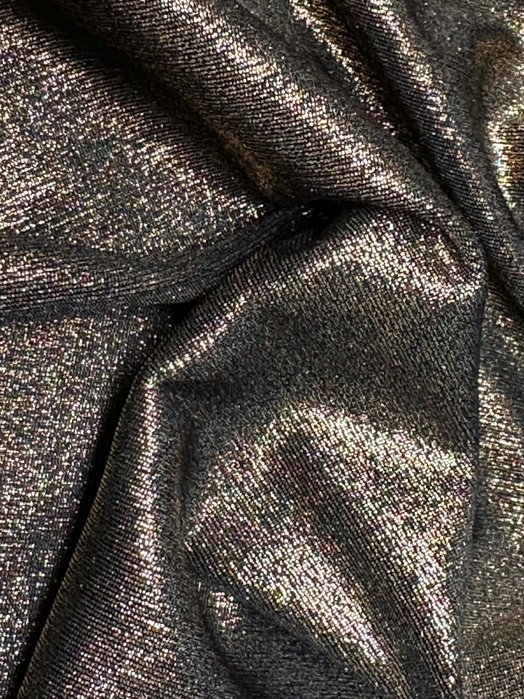 Gold Wet Look Knit - Vista