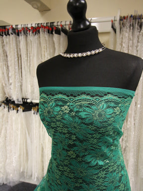 Green Raschel Lace - Moseley