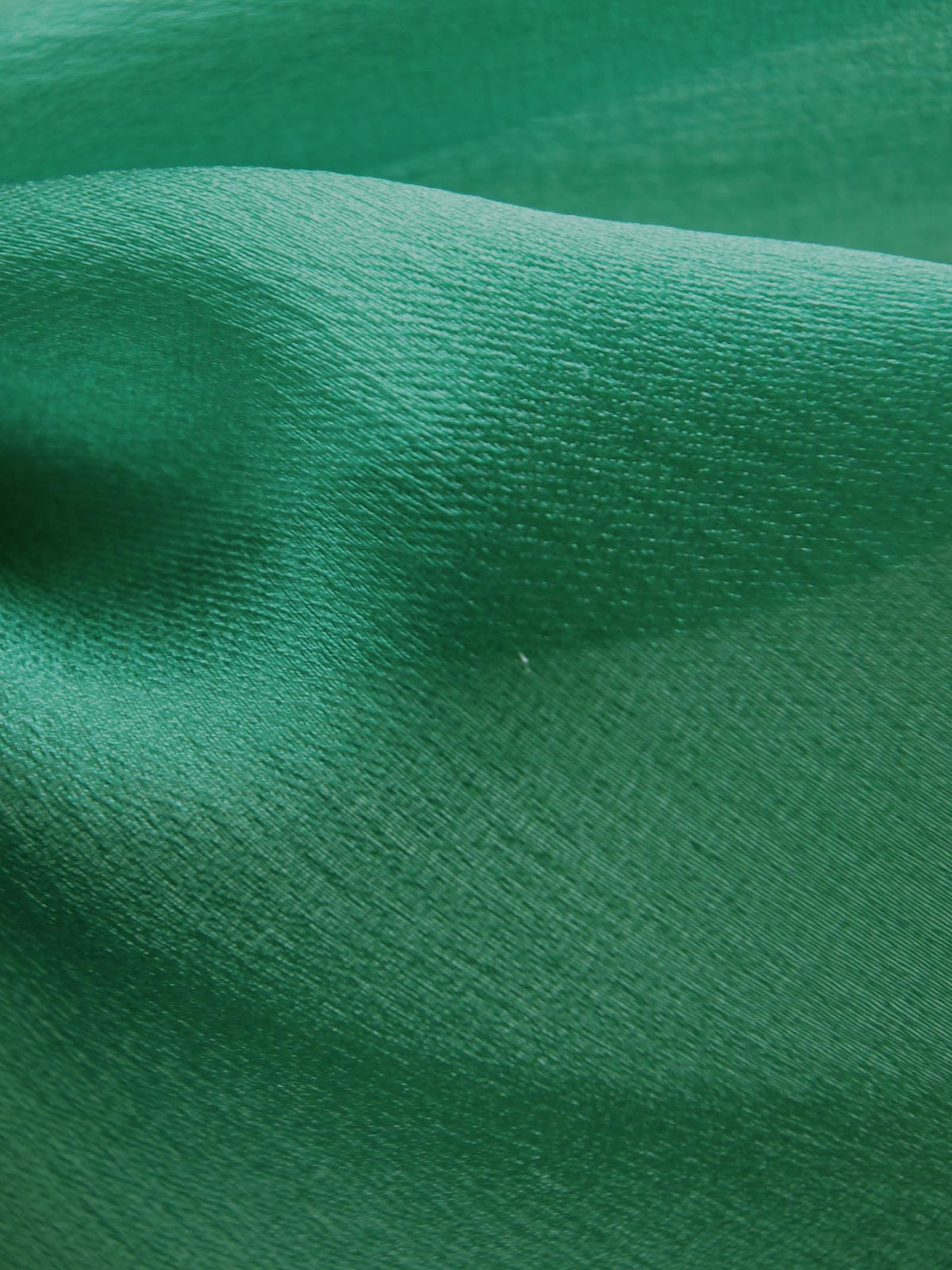 Green Polyester Organza Satin - Happiness