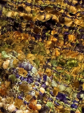 Green Viscose Textured Fabric - Guru