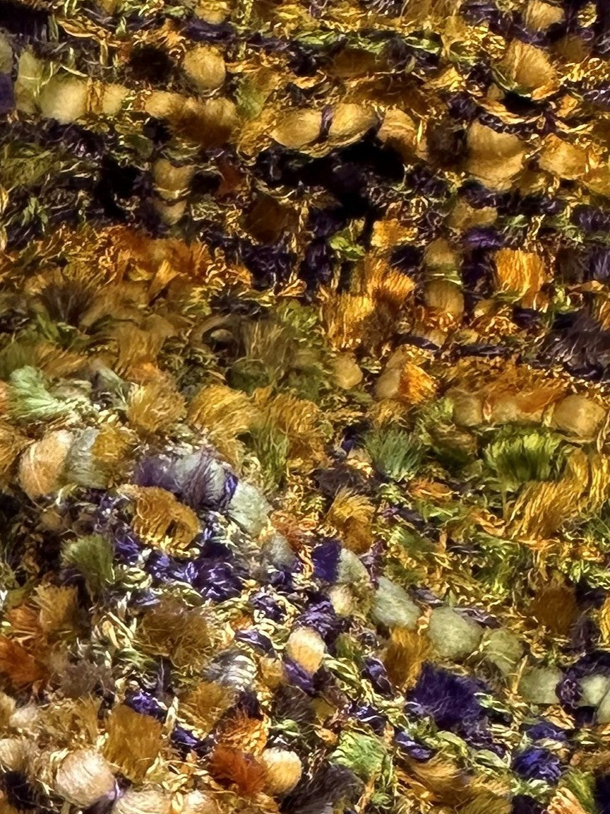 Green Viscose Textured Fabric - Guru