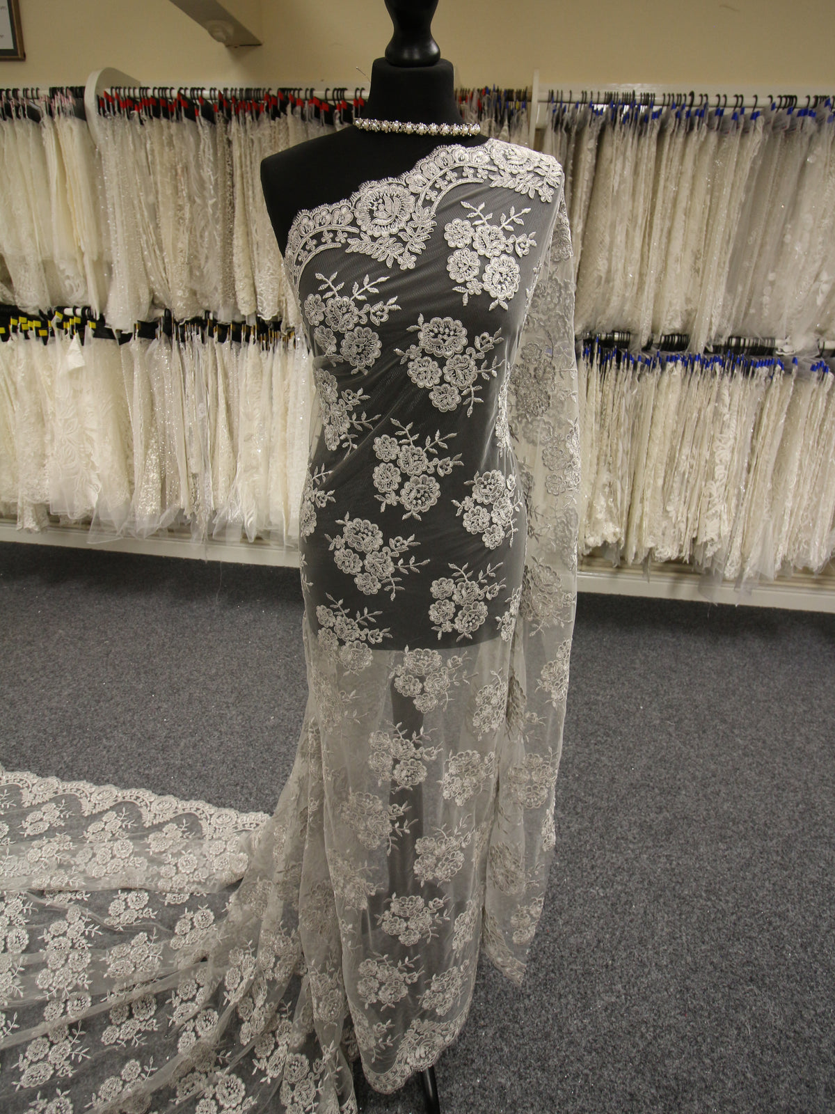 Grey Corded Lace - Jaylin