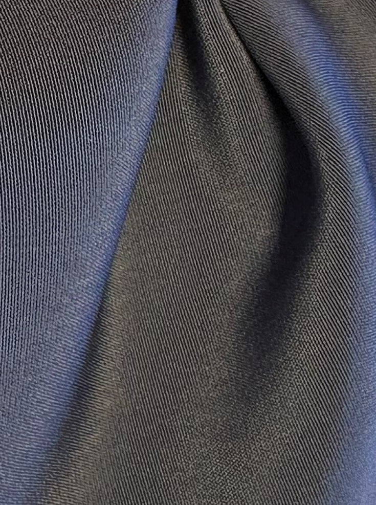 Lightweight Grey Polyester Satin -  Jamaica