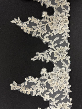 Ivory Corded Lace Trim - Guidance