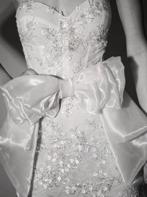 Ivory Polyester Organza Satin - Happiness