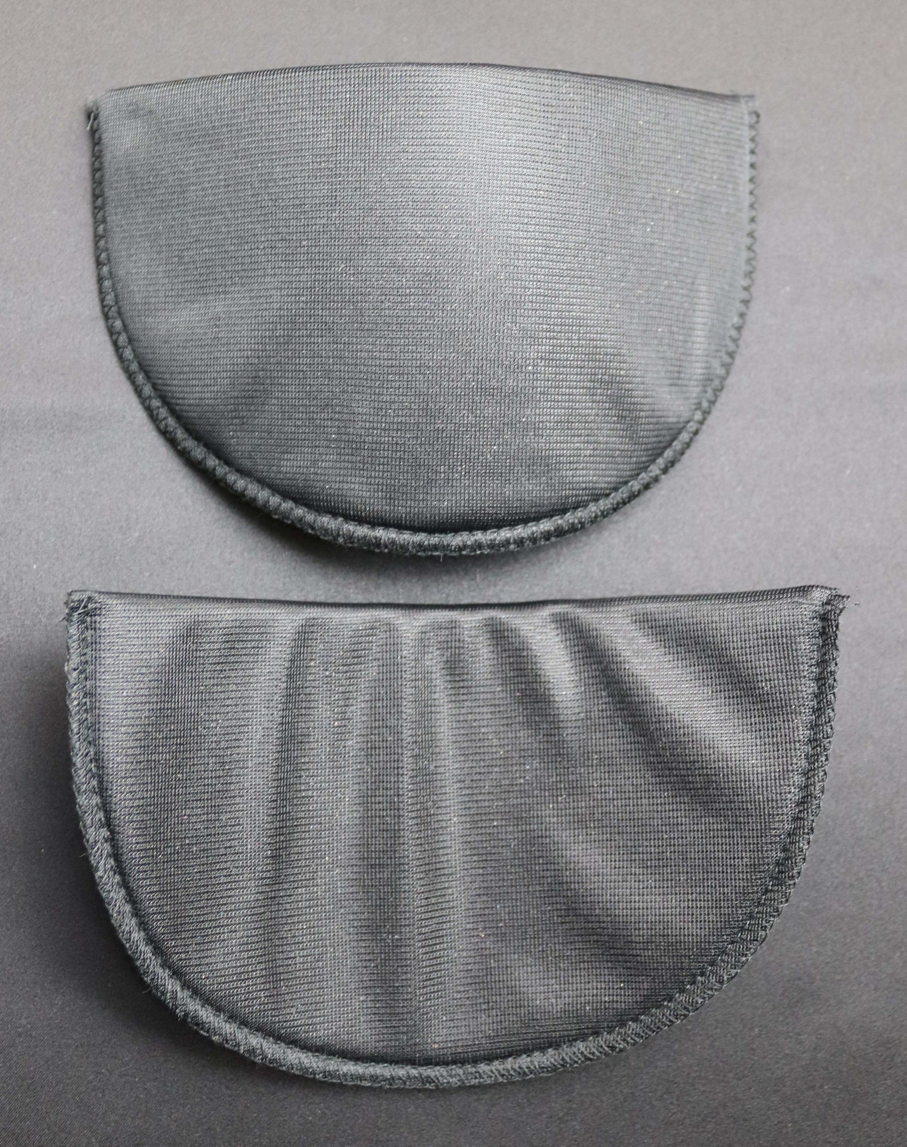 Black Nylon Covered Foam Shoulder Pads - HA4003 Medium