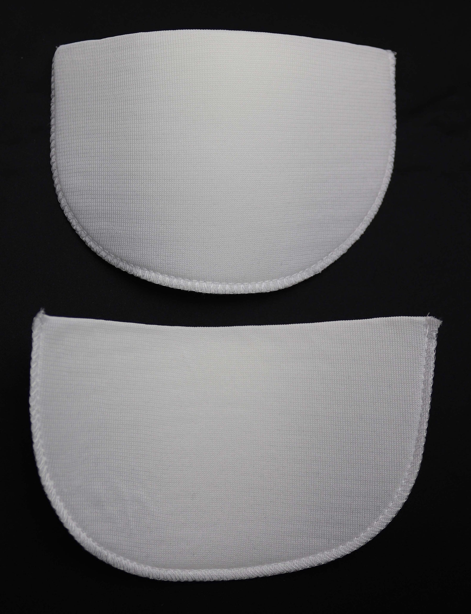 White Nylon Covered Foam Shoulder Pads - HA4003 Medium