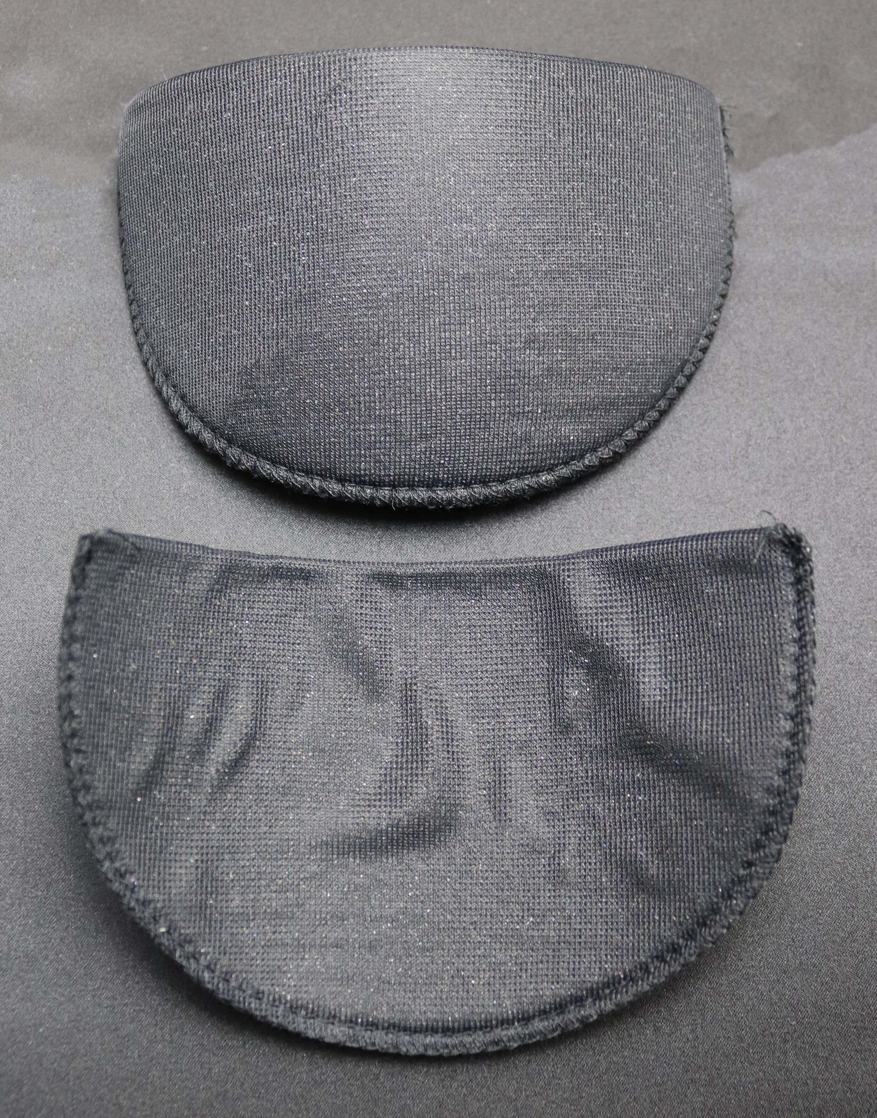 Black Nylon Covered Foam Shoulder Pads - HA4003 Small