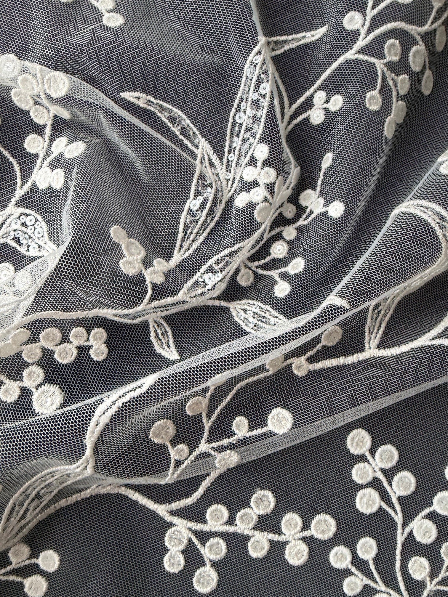 Ivory Embroidered Lace - Howard