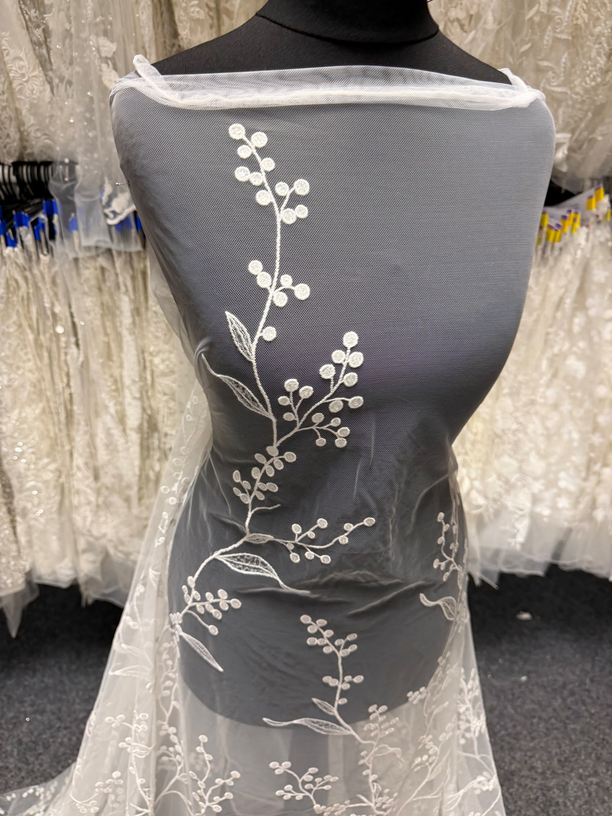 Ivory Embroidered Lace - Howard