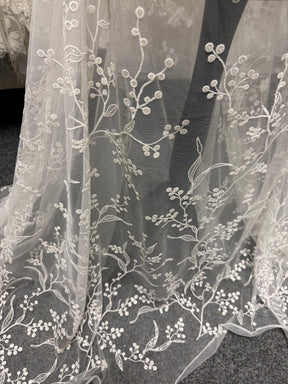 Ivory Embroidered Lace - Howard