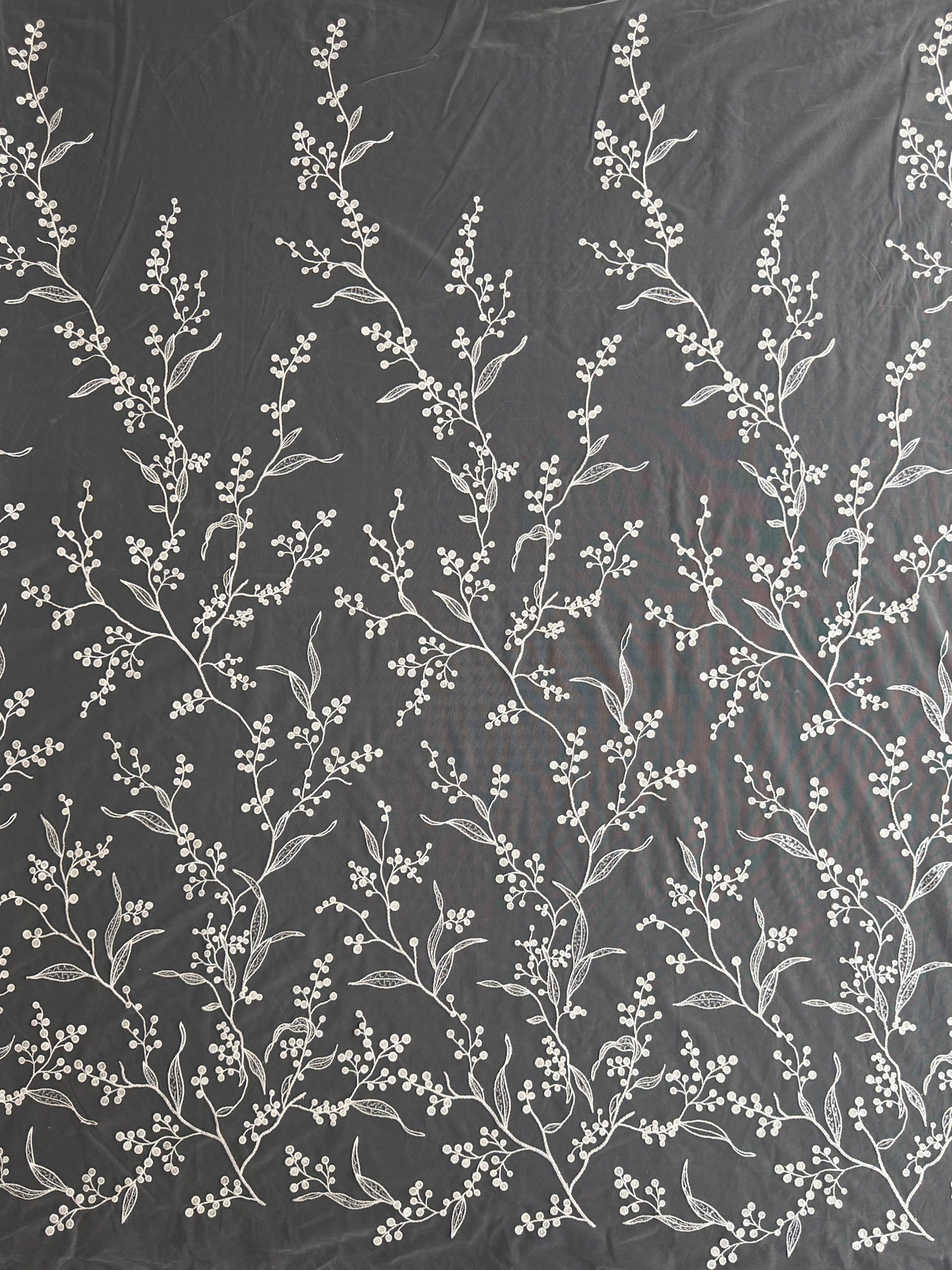 Ivory Embroidered Lace - Howard